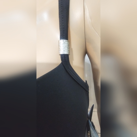 NEW WITH TAGS 2 PIECE BLACK BATHING SUIT SIZE 12 SEE PICS FOR MEASUREMENTS - Picture 8 of 16